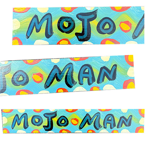 BeBo 24" x 4" MoJo Man Sign WP6240